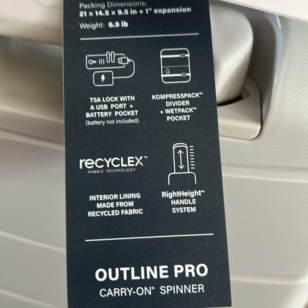 Samsonite Outline Pro Carry On Spinner - Picture 8 of 14